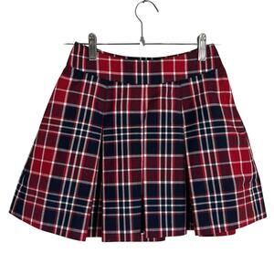 Parker plaid school skirt red size 0